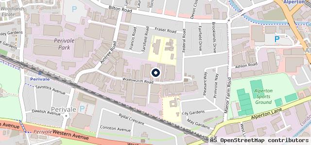Map showing the location of Ealing Motor Repairs Ltd