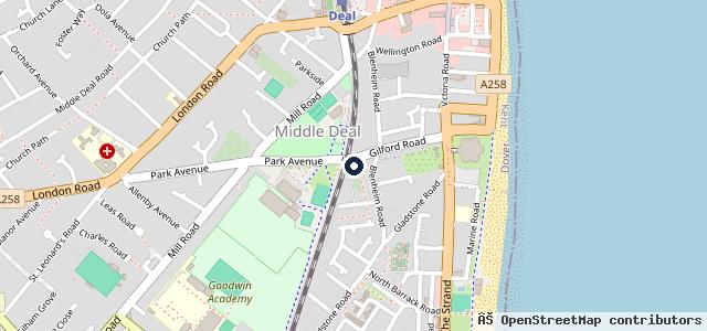 Map showing the location of Ebden's