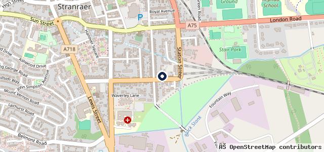Map showing the location of Edinburgh Hill Autos