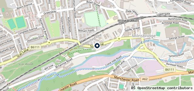 Map showing the location of Huddersfield MOT