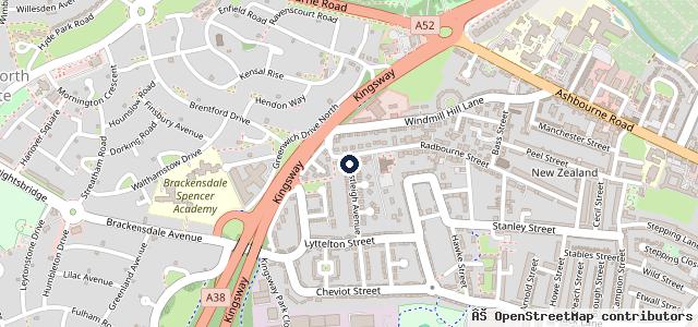 Map showing the location of The Travelling Car Valeter Derby Ltd (TTCV)