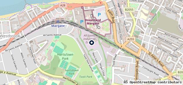 Map showing the location of Abbey Motor Centre