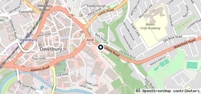 Map showing the location of George's Autos