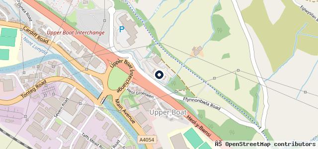 Map showing the location of Griffin Mill Peugeot (Pontypridd)
