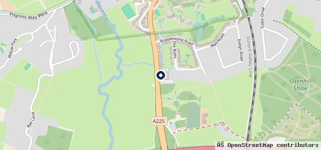 Map showing the location of Group 1 Volkswagen Sevenoaks