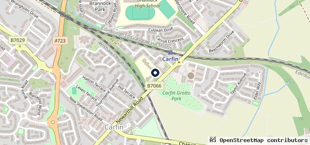 Map showing the location of Park's Renault Motherwell
