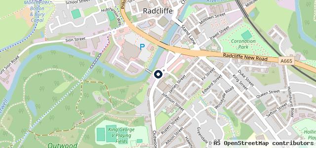 Map showing the location of Motor House MOT Centre