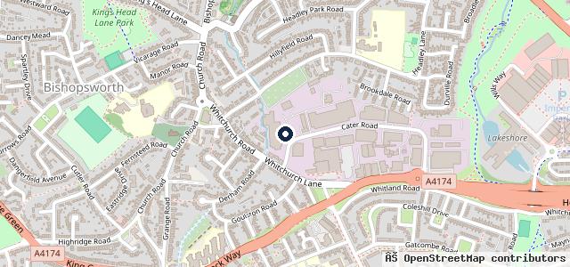 Map showing the location of Hartcliffe Motor Company