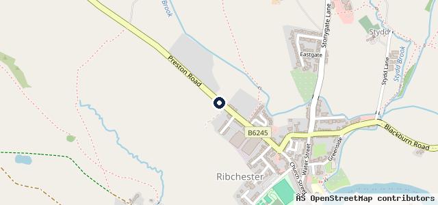 Map showing the location of Bee Mill Garage