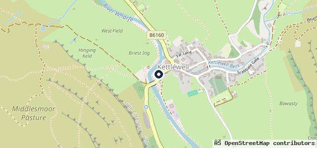 Map showing the location of Kettlewell Garage
