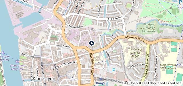 Map showing the location of Kings Lynn VW Centre Ltd