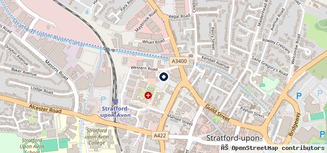 Map showing the location of Listers Volkswagen Stratford-upon-Avon