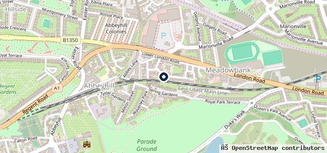 Map showing the location of Lothian Cars MOT & Service Centre