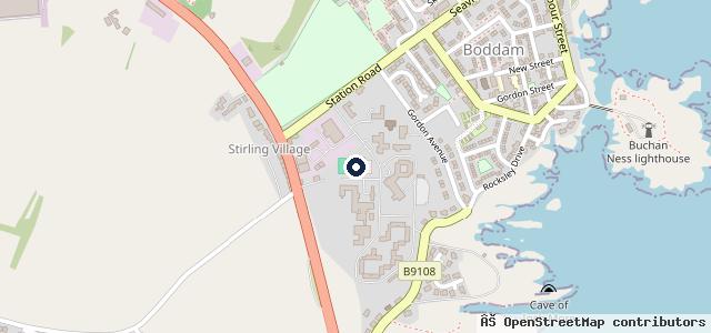 Map showing the location of M & K Motors