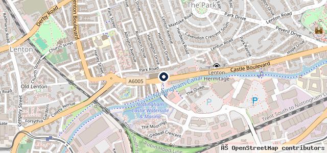Map showing the location of Halfords Autocentre