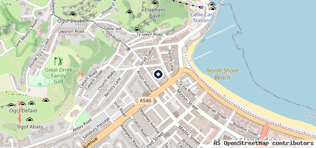 Map showing the location of Aberconwy Marine & Mechanics LTD.