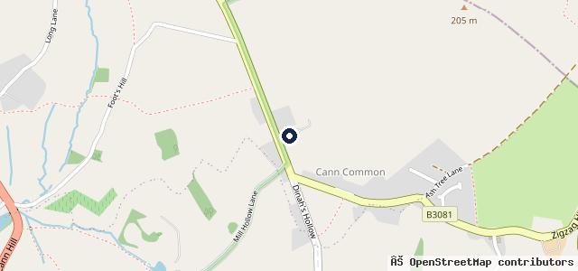Map showing the location of Melbury Motor Company