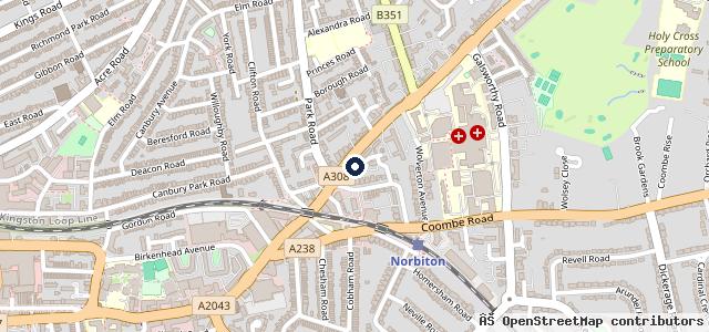 Map showing the location of Merityre Specialists Kingston