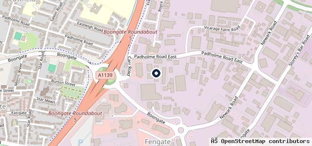Map showing the location of MH Autos Peterborough - Garage Services & MOT Test Centre