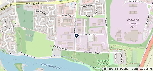 Map showing the location of Jubilee Tyres &amp; Auto Engineers | Ashington