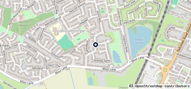 Map showing the location of Moorcroft Service Station