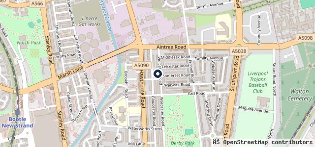 Map showing the location of Bootle Mot Centre Ltd