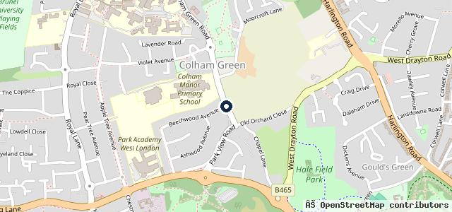Map showing the location of MOTEST Hillingdon
