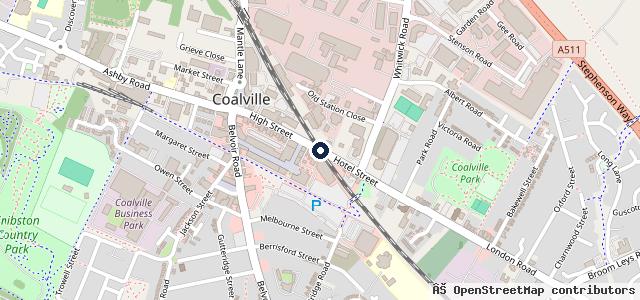 Map showing the location of Motors Coalville Ltd