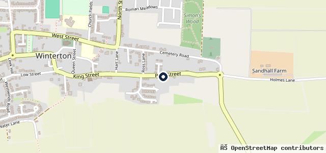Map showing the location of M.S.M. Vehicle Refinishers