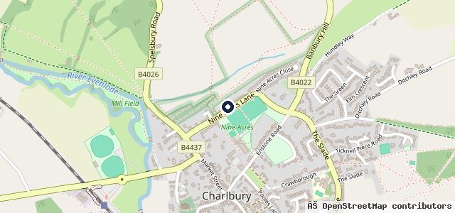 Map showing the location of New Barn Garage