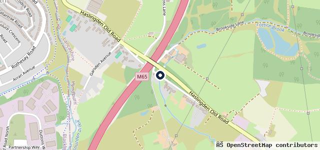 Map showing the location of New Moss Garage