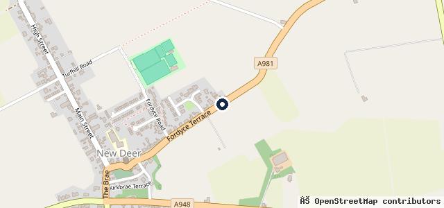 Map showing the location of Newlands Garage | Turriff