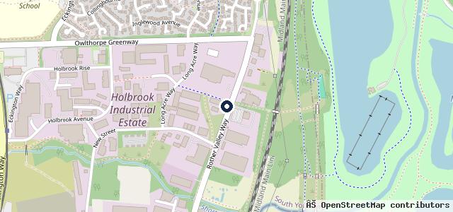 Map showing the location of Overdrive Repair Services Ltd