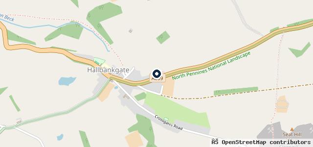 Map showing the location of Fell View Garage