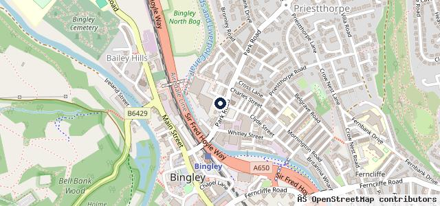 Map showing the location of Park Garage