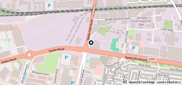 Map showing the location of Peoples Ford Speke