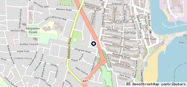 Map showing the location of East Bilney Coachworks