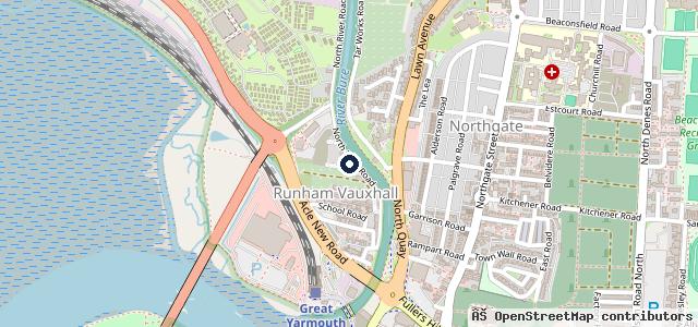 Map showing the location of Runham Garage Ltd