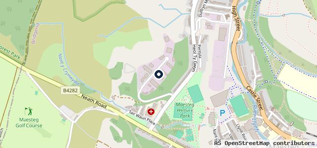 Map showing the location of R T Jeffery