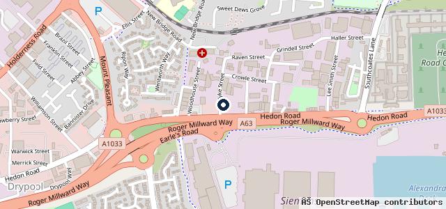 Map showing the location of SH Vehicle Recovery Hull
