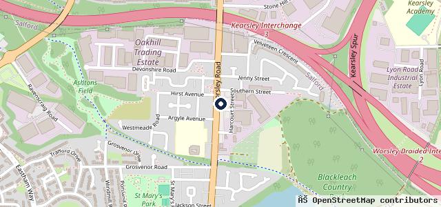 Map showing the location of Grecian Mill Mot Center