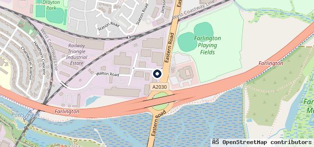 Map showing the location of Snows Peugeot Portsmouth
