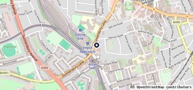 Map showing the location of Halfords Autocentre