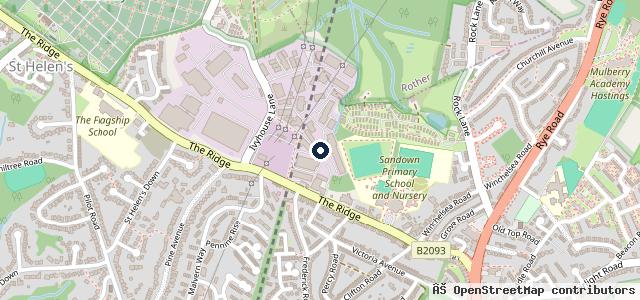 Map showing the location of Hastings Motor Care