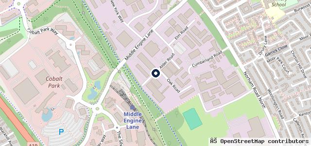 Map showing the location of Hodgson P D I Centre