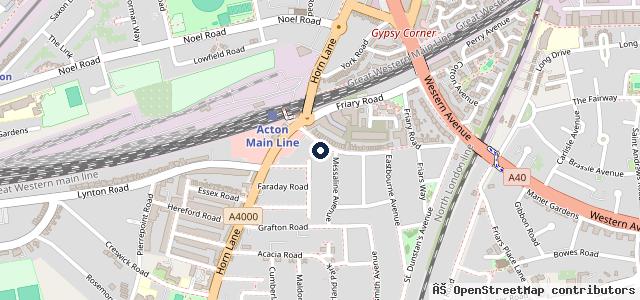 Map showing the location of 12A Emanuel Ave
