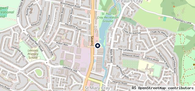 Map showing the location of Kwik Fit - Orpington - Sevenoaks Way