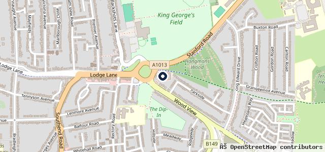 Map showing the location of Kwik Fit - Grays