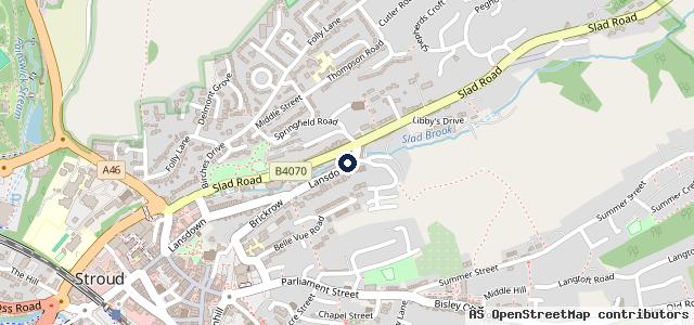 Map showing the location of Lansdown Road Motors