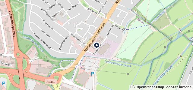 Map showing the location of Leicester Audi